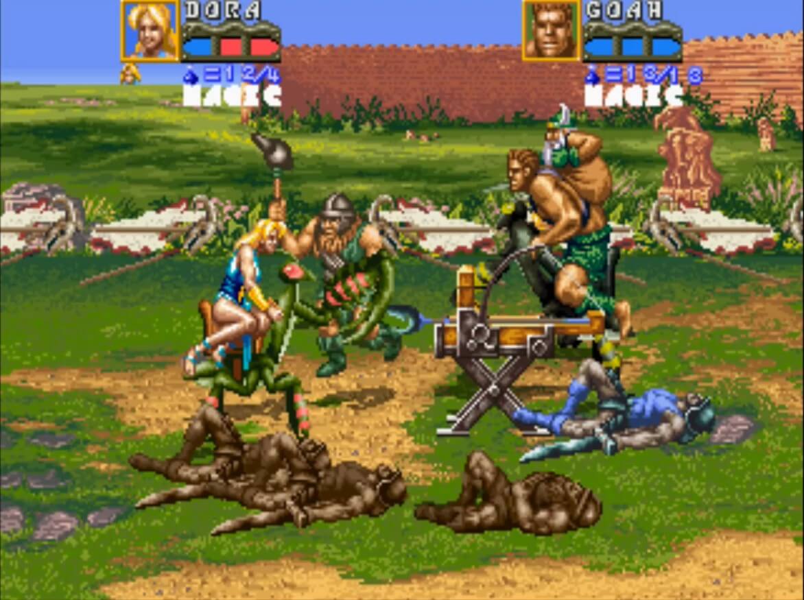 Golden Axe The Revenge of Death Adder - геймплей игры Arcade